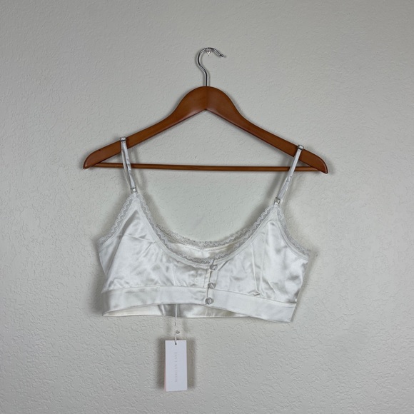 NWT Morgan Lane Noelle Bra Top in Chalk - Picture 8 of 8